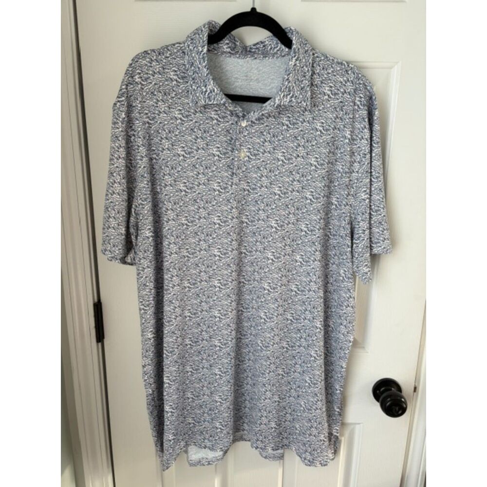 Southern Tide Men's Driver Schooling Fish Polo Shirt XXL